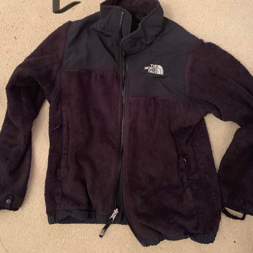 North face girls size large black jacket